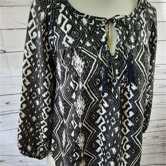 American Eagle Boho Flowy Tunic Blouse - Picture 2 of 8